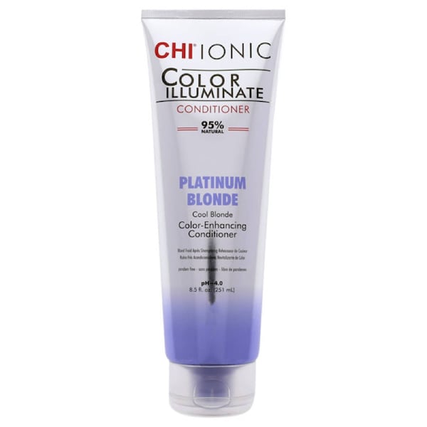 CHI Ionic Color Illuminate Conditioner - Platinum Blonde by CHI for Unisex - 8.5 oz Hair Color 8.5 oz