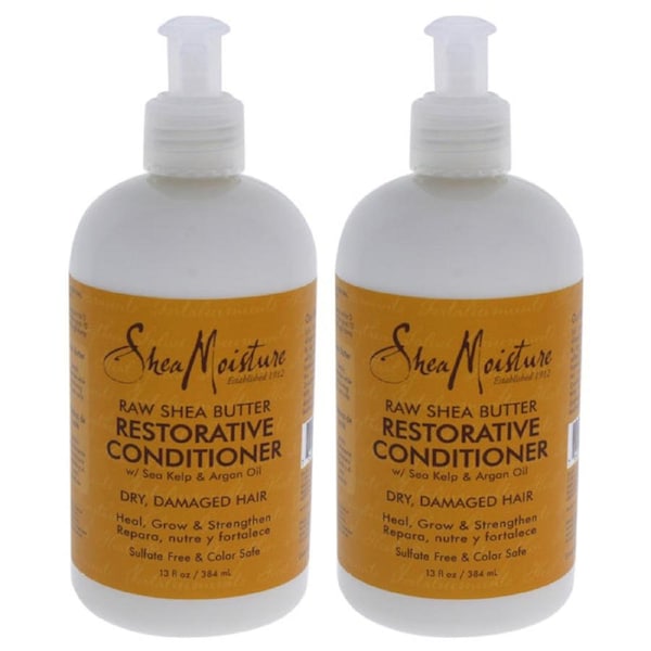 Raw Shea Butter Restorative Conditioner - Pack of 2 by Shea Moisture for Unisex - 13 oz Conditioner 13 oz
