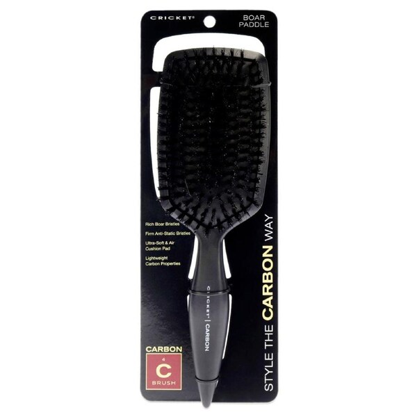Carbon Boar Paddle Brush by Cricket for Unisex - 1 Pc Hair Brush 1 Pc