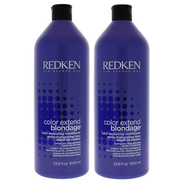 Color Extend Blondage Color Depositing Conditioner by Redken for Unisex - 33.8 oz Conditioner - Pack of 2 33.8 oz