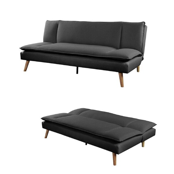 Foret Sofa Bed Futon Recliner Foldable Lounge Couch Convertible Grey 5 Style Option 1