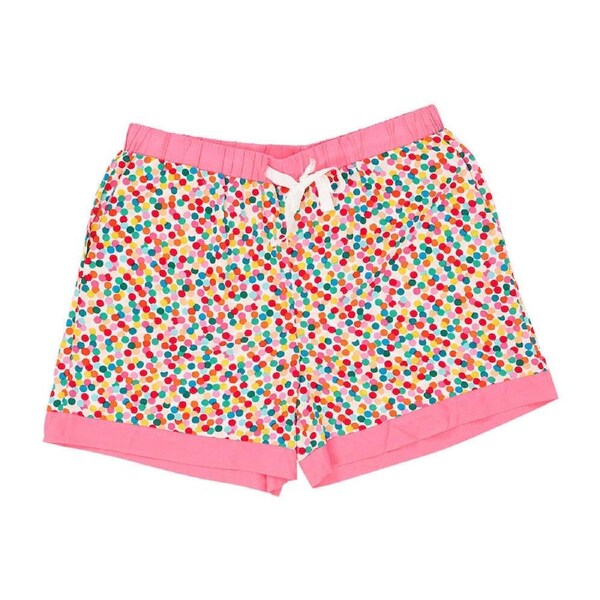 Annabel Trends Sleep Shorts Women's Bottom Soft Sleepwear/oungewear Confetti L