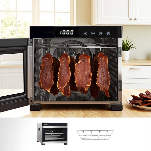 Devanti Food Dehydrator 6 Tray Fruit Dryer With Stainless Steel Rack