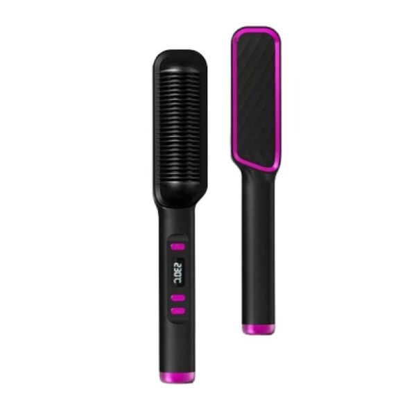 Negative Ion Hair Straightener Styling Comb Black