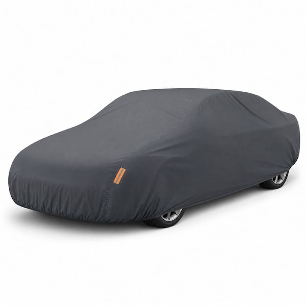 Outback GT Silvershield Outdoor Car Cover for Toyota Hilux Single Cab 1988-1997 (N80, N90, N100, N110) - XL - Zipper Door & Elastic Hem - Universal Fit - Water, Dust & Scratch Proof - Grey