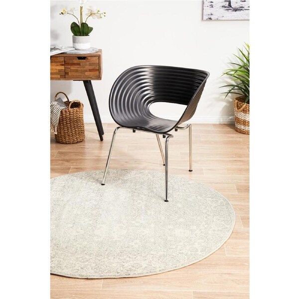 Rug Culture Silver Vintage Style Round Rug 200X200CM