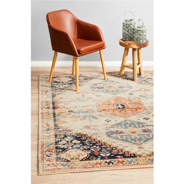 Rug Culture Multi-Colour Vintage Look Aztec Rug 290X200CM