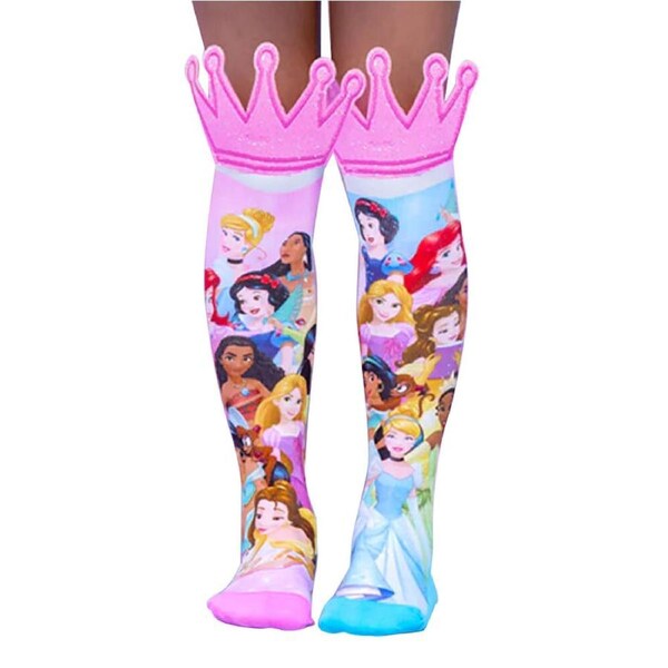 Madmia Disney Princess Kids Girl Everyday Wear Playful Socks 3-5y