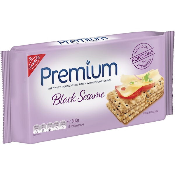 Premium Crispbread Black Sesame 300g