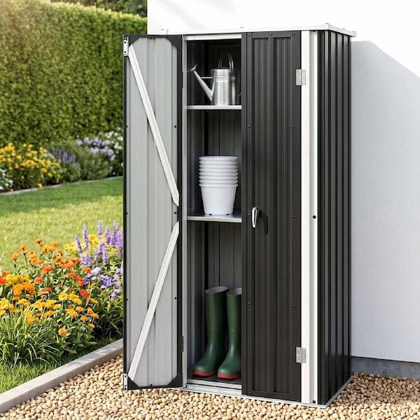 Gardeon Outdoor Storage Cabinet Garden Shed Tool Lockable Cupboard Steel Adjustable Shelves