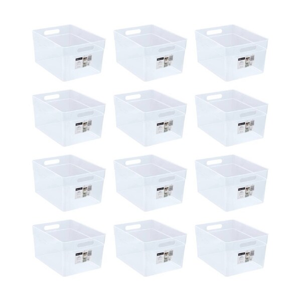 12PK Boxsweden Nova Home/Office Plastic Storage Container 17.3L 37.5x29.5x20cm