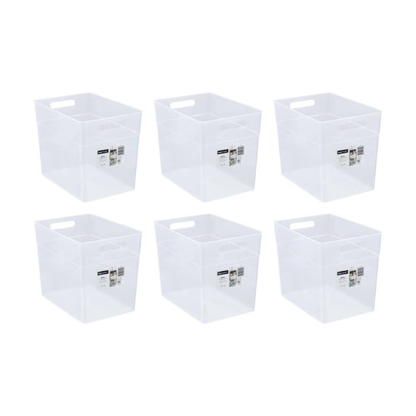 6PK Boxsweden Nova Home/Office Plastic Storage Container 23L 36x25.5x30cm