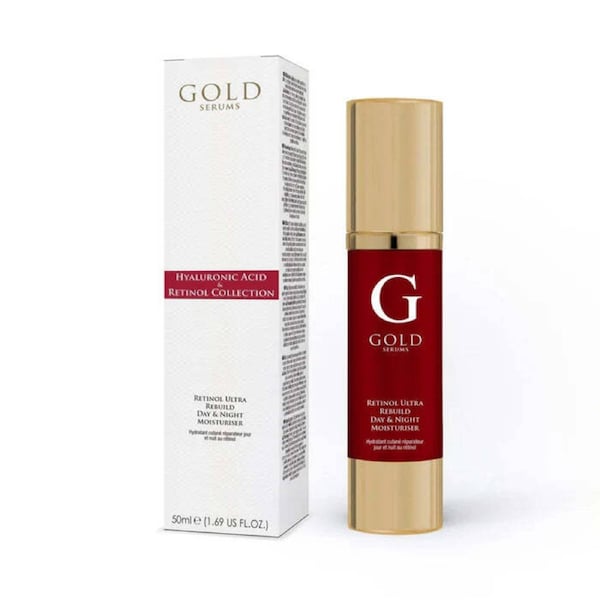 Gold Serums Retinol Ultra Rebuild Day & Night Moisturiser Skincare 50ml
