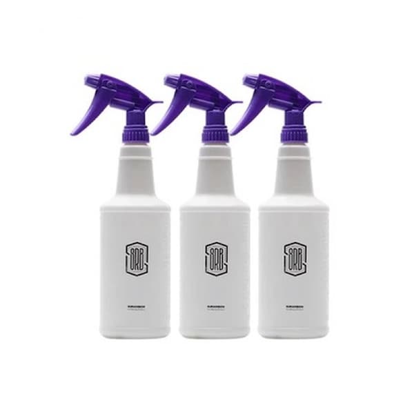 Deal365 Purple 3pcs Car Ultra-fine Water Mist Cylindrical Spray HDPE Chemical Bottle
