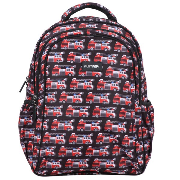 Alimasy Firetrucks Midsize Kids Backpack