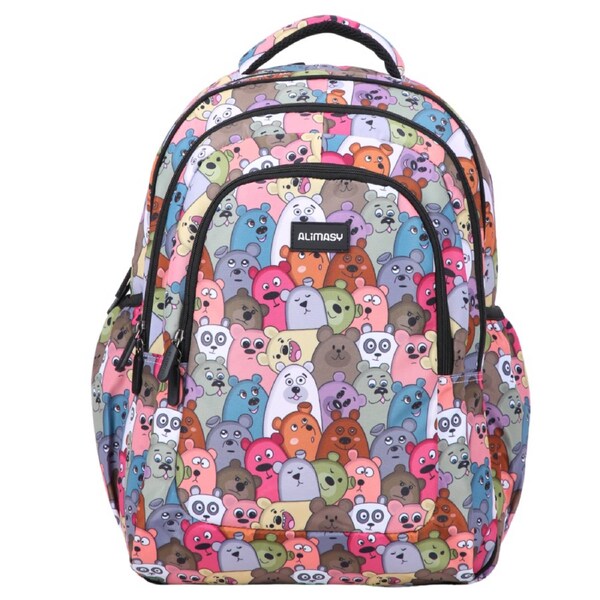 Alimasy Cartoon Bears Large School Backpack