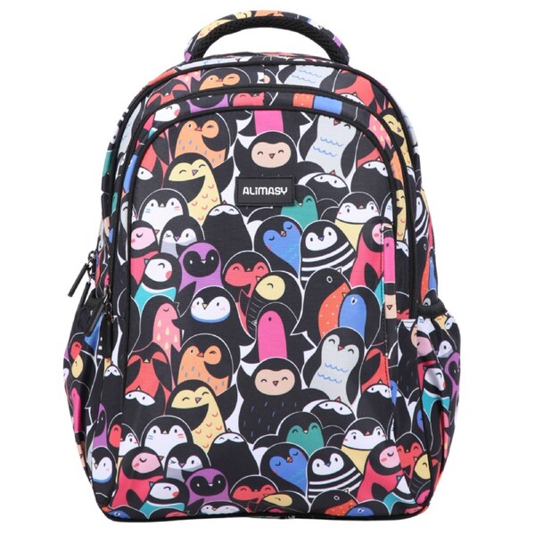 Alimasy Colourful Penguins Midsize Kids Backpack