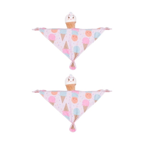2PK Mary Meyer Sweet Soothies Ice Cream Soft Plush Character Cuddle Toy/Blanket