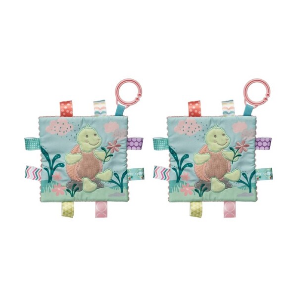 2PK Mary Meyer Taggies Tippy Turtle Crinkle Me Activity Toy W/Tags & Squeaker