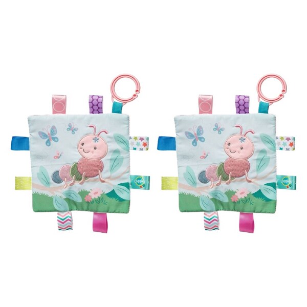 2PK Mary Meyer Taggies Camilla Caterpillar Crinkle Me Activity Toy W/ Squeaker