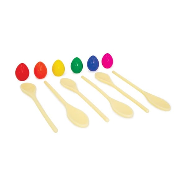 6pc Victor Sports Egg & Spoon Set Eggs Multi-Colour Kids Balance