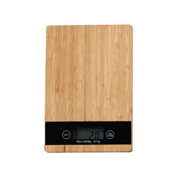 DGM Bamboo Digital Kitchen Scale, High Precision, for Cooking & Baking