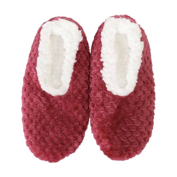 SnuggUps Women's Soft Scalloped Petal Slippers Burgundy EU43-45