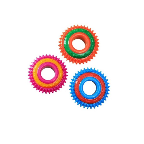 Anypet Rubber Circle Ball Dog Chew Toy Teething Aid