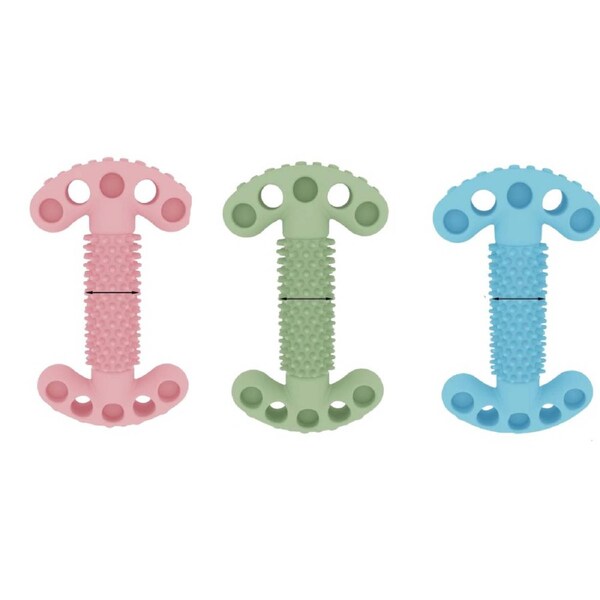 Anypet Rubber T-Bone Dog Chew Toy Teething Aid