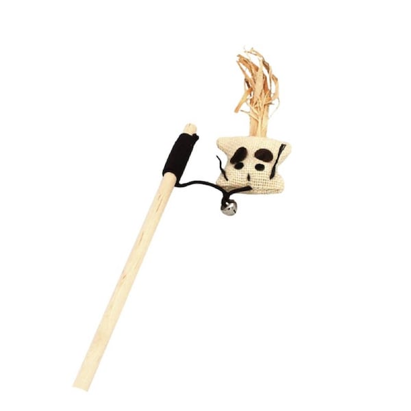 Anypet Interactive Cat Toy Catcher Stick Wooden Mini