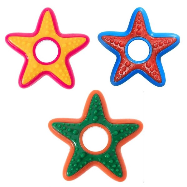 Anypet Rubber Star Dog Chew Toy Teething Aid