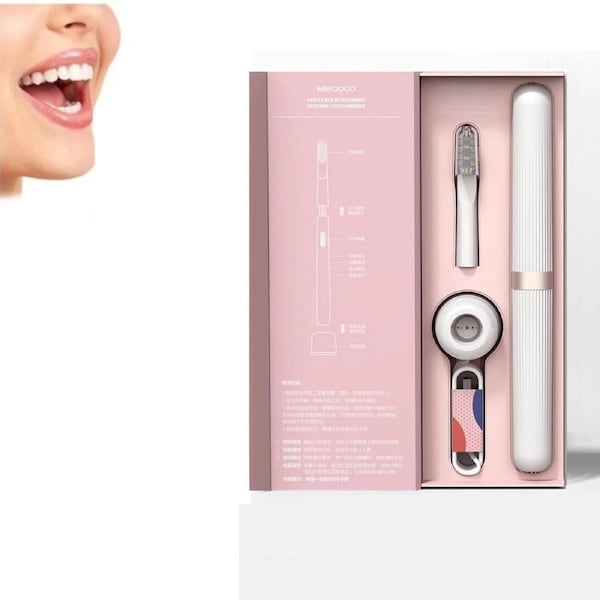 Sonic Toothbrush Rechargeable Electric Toothbrush with 2 Brush Heads (Pink)