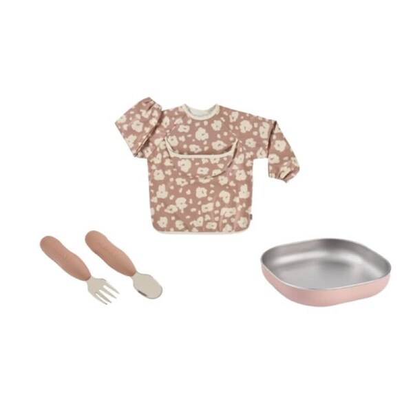 Stainless Steel Baby Meal Gift Set - Savannah Bloom