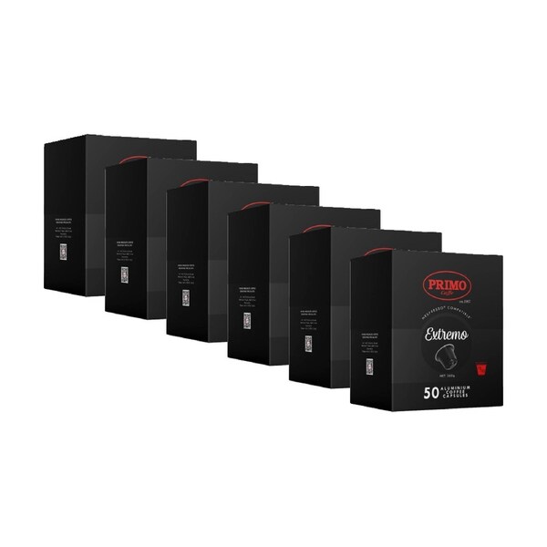 Primo Coffee Extremo Double Strength Pods Compatible W/ Nespresso Pack of 300pc
