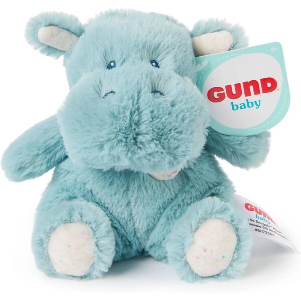 Gund - Oh So Snuggly - Hippo Plush Toy 16cm