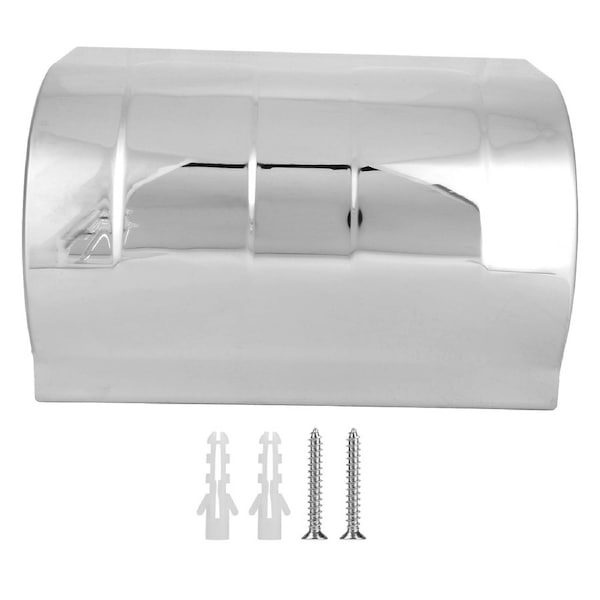 Stainless Steel Toilet Paper Box, Waterproof Perforated Tissue Case for Bathroom