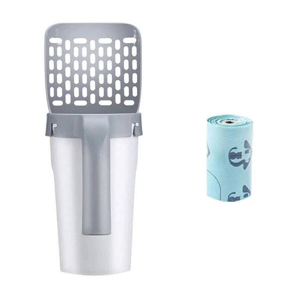Premium Cat Litter Scoop with Detachable Holder & Bags