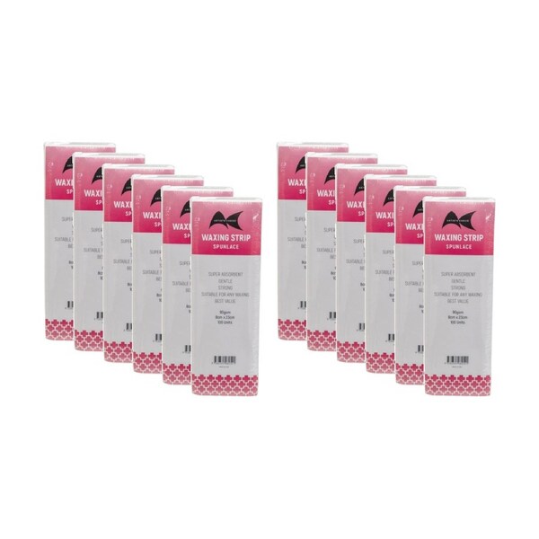 12x 100pc Artists Choice Wax Strips Spunlace Hair Removal 90gsm 8x23cm