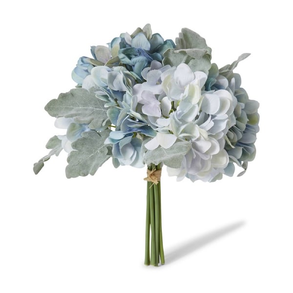 E Style Hydrangea Alice Bouquet Soft Blue Artificial Flowers 25x25x28cm