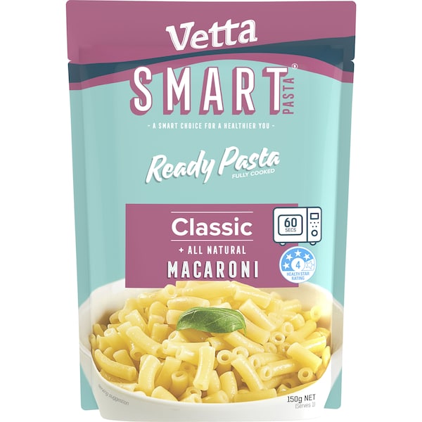 Vetta Microwave Ready Pasta Classic Macaroni 150g