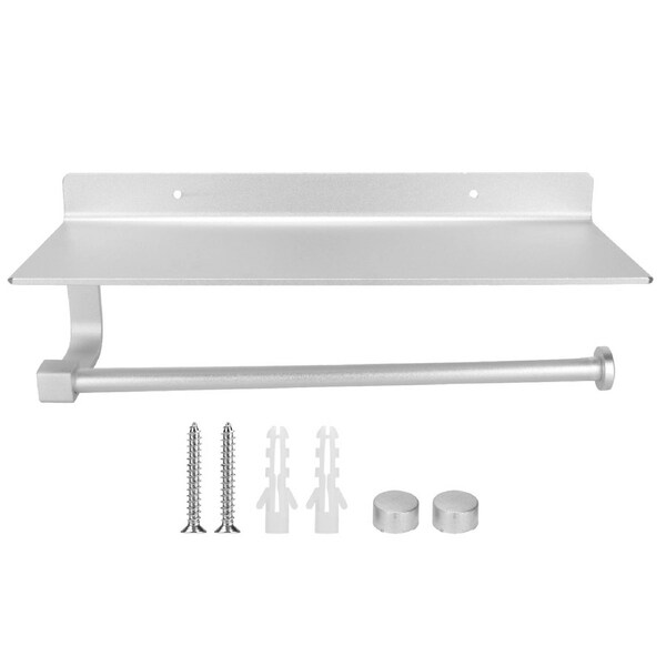 Space Aluminum Toilet Paper Holder, Bathroom Roll Paper Rack for Home Hotel