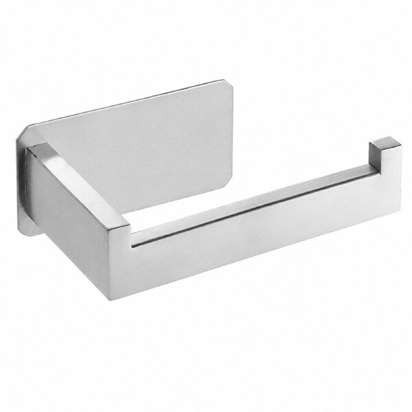 Stainless Steel Paper Towel Holder, Wall-Mounted Square Toilet Paper Roll, Bathroom, Nail-Free