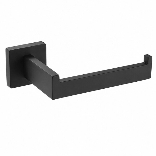 Stainless Steel Towel Bar Set, Black Bathroom Towel Rack & Paper Towel Holder, 5-Piece