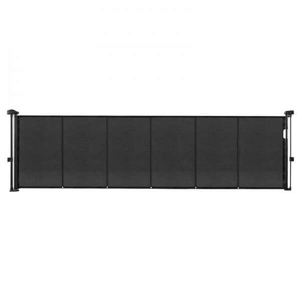 Retractable Mesh Baby Gate, 870 mm Tall, Extends to 2800 mm Wide, Easy-Install Safety Gate for Stairs, Doorways & Hallways, Black