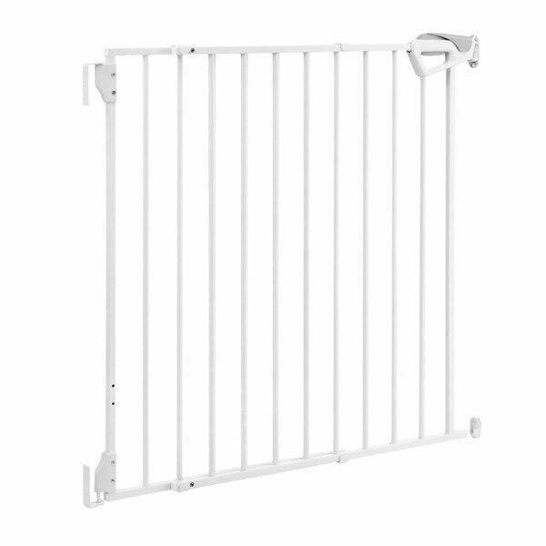 Adjustable Pet Dog Safety Gate Barrier for Doorways Stairs Hallways 68–108cm Wide, 78cm High White