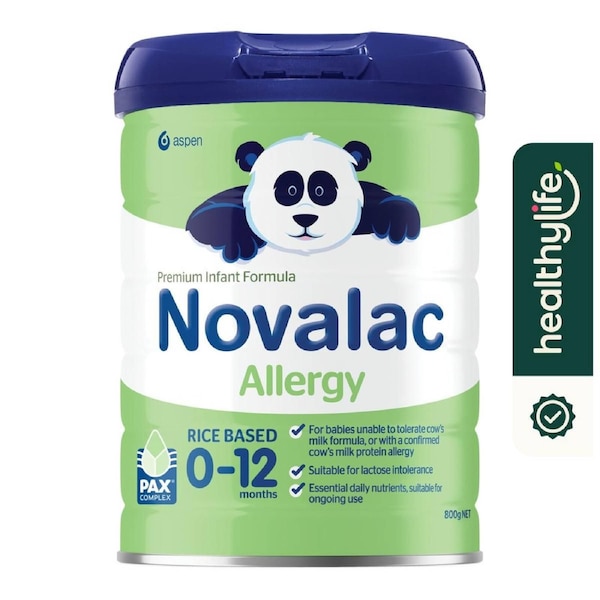 Novalac Allergy Premium Rice Based Infant Formula 0-12Months 800g