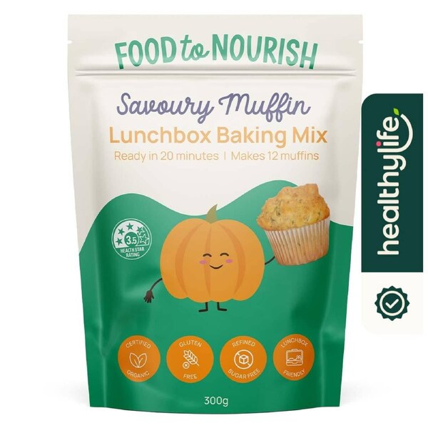 Food To Nourish Lunchbox Baking Mix Savoury Muffin 300g