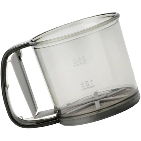 Velocity Handheld Cup-Type Sugar Powder Sifter with Comfortable Grip, Pp Flour Strainer for Baking and Almond Powder