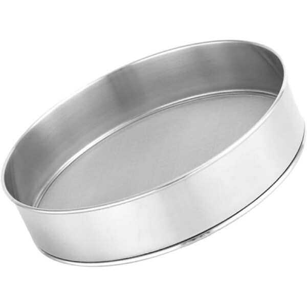 Velocity Flour Sifter Sturdy Sugar Sifting Filter with Fine Mesh Stainless Steel Round Handheld Flour Sieve for Baking for Cake