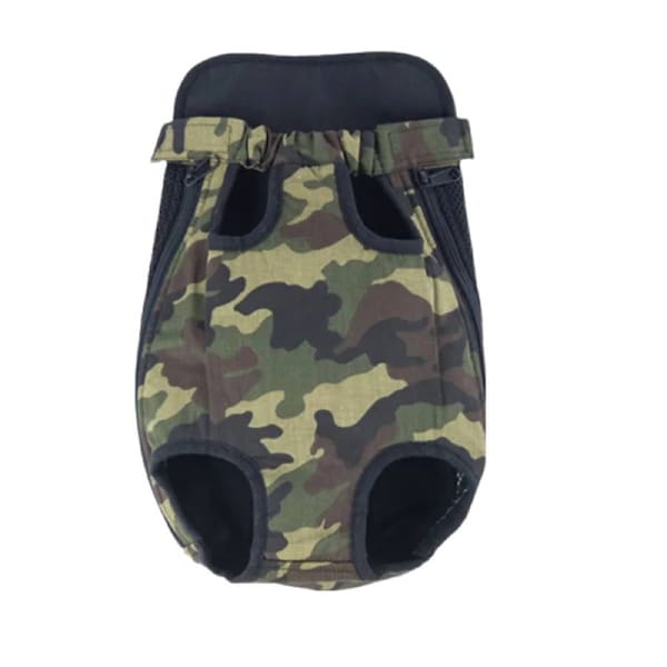 Anypet Camouflage Denim Pet Carrier Backpack With Front Pocket Small